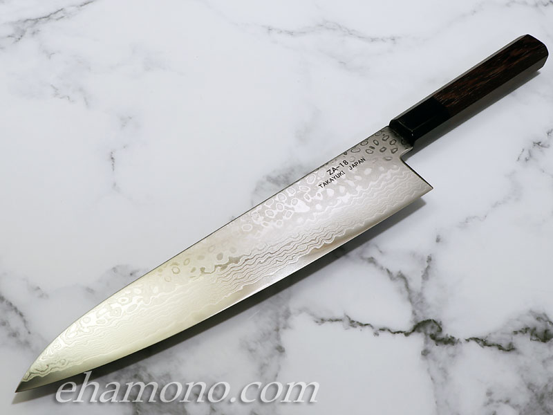ZA18ダマスカス コバルト鋼【銀河】 和牛刀240