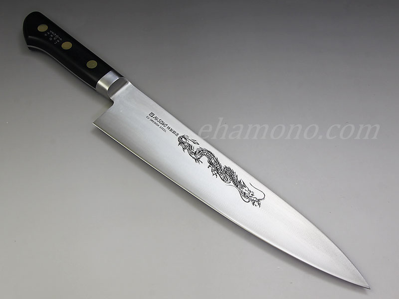 ミソノ EUスウェーデン鋼 牛刀300 ツバ付