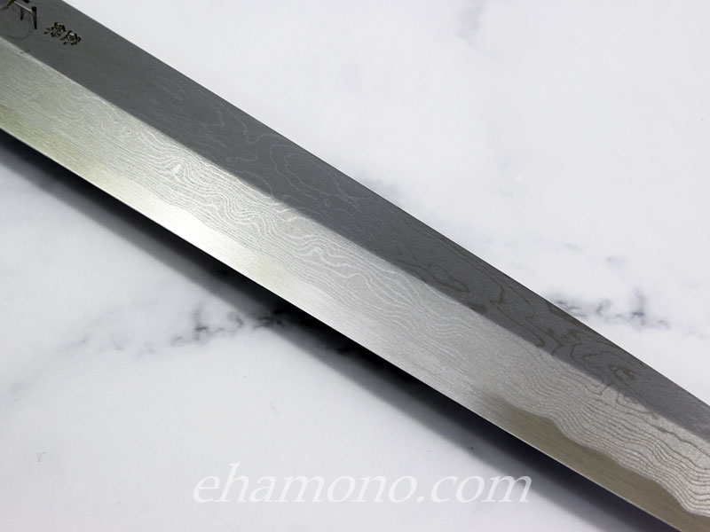 正本 本霞・八層打 玉青鋼誂 柳刃包丁300