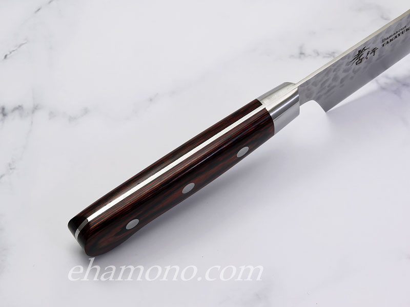 堺孝行 33層槌目ダマスカス 剣型三徳（切付三徳）160mm 【即日出荷品】