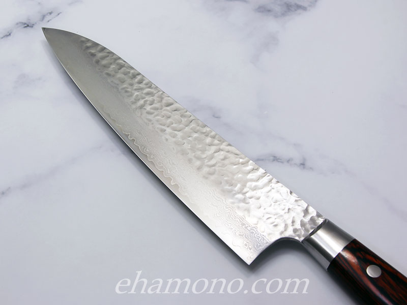 堺孝行 V金10号ダマスカス33層鎚目 牛刀210