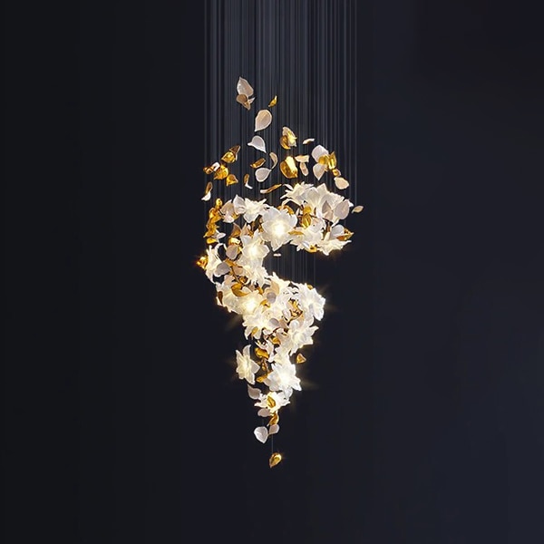 モダン照明 LED フラワーシーリングペンダントライト A（H800