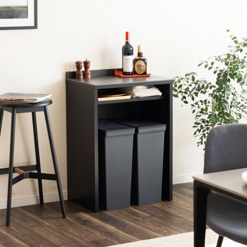 幅60］セラミック キッチンカウンター ｜ 傷・汚れに強い天板 完成品