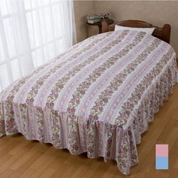 花柄ベッドカバー フローレンス ダブル｜ファミリー・ライフ公式通販