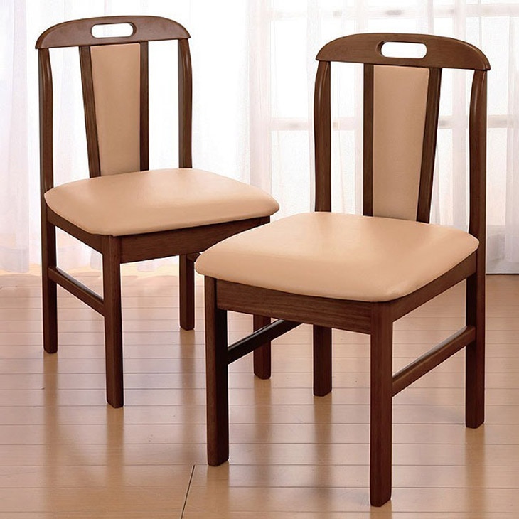 天然木ダイニングチェア 2脚組｜ファミリー・ライフ公式通販