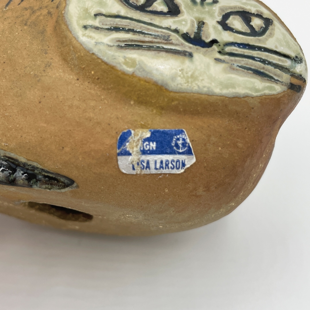 ヴィンテージ】35 丸まったネコ（リサ・ラーソン／Lisa Larson