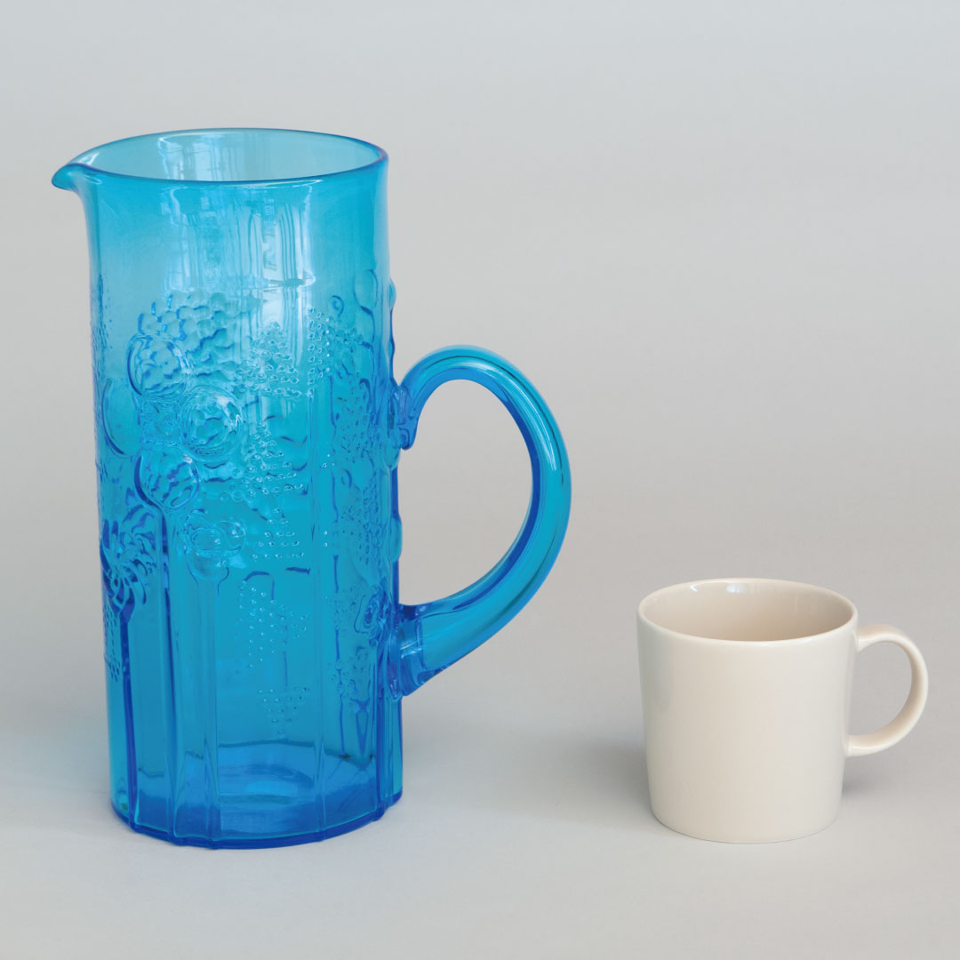 ヴィンテージ】29 フローラ／Flora ピッチャー H25.5cm ライトブルー