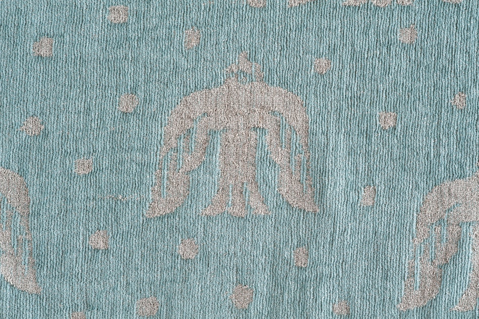 birds in the snow リネン＆シュニールコットンブランケット