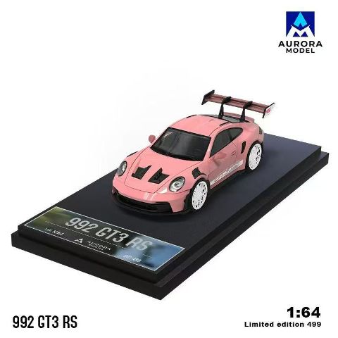 新品 AM Aurora 1/64 ポルシェ Porsche 992 GT3 RS Candy Pink, Boost