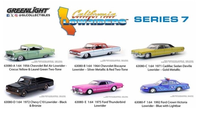予約 63080 GreenLight 1/64 California Lowriders Series 7