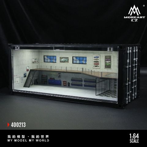 新品 MO400213 MoreArt 1/64 コンテナ修理工場 ジオラマ CONTAINER