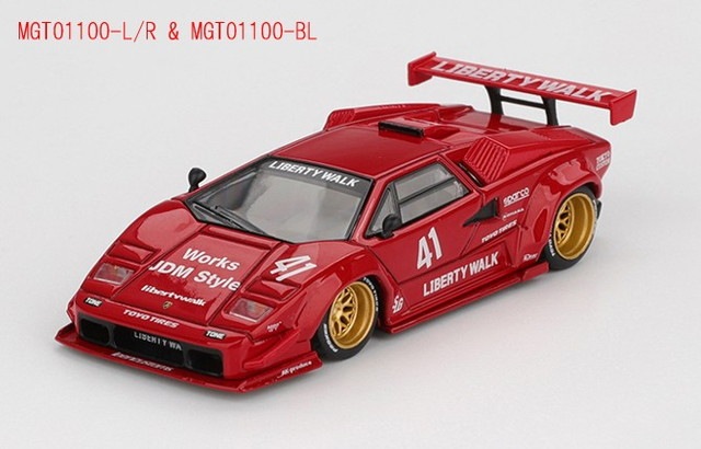 新品 MGT01100-BL TSM MINI-GT 1/64 ランボルギーニ カウンタック LB