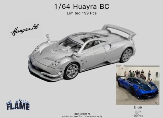 予約 Flame 1/64 パガーニ ウアイラ BC Pagani Huaya Metallic Blue