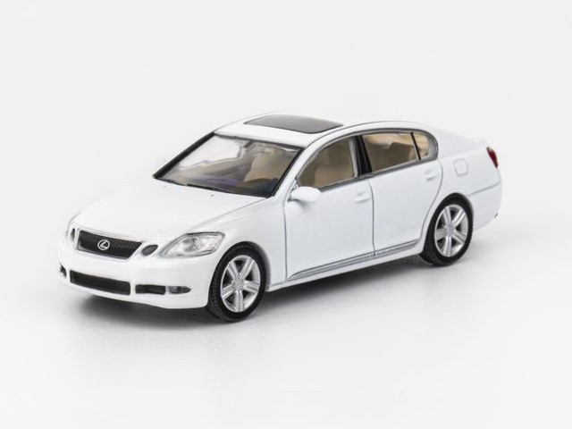 新品 Model 1 1/64 レクサス Lexus GS300 Pearl White, Boost Gear