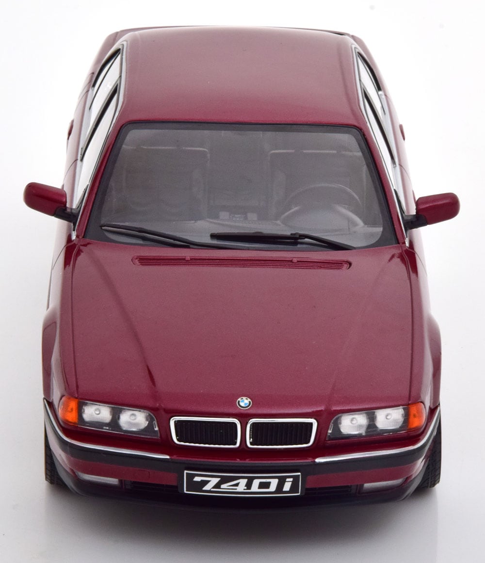 新品 KKDC180364 KK scale 1/18 BMW 740i E38 1.series 1994 darkred