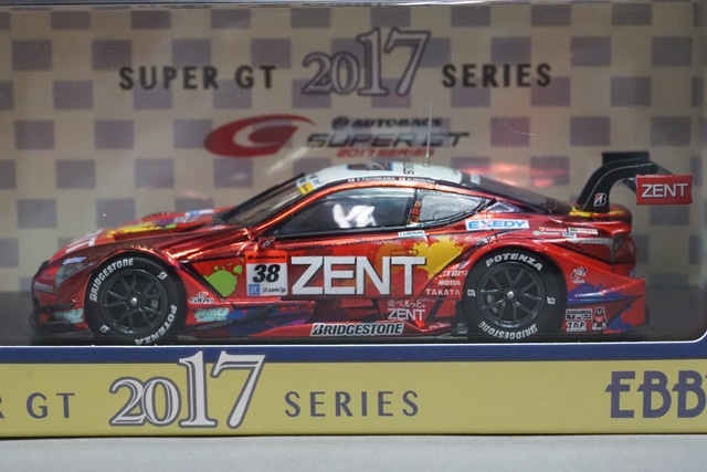 1/43 エブロ 45521 レクサス ゼント セルモ LC500 スーパーGT500 2017