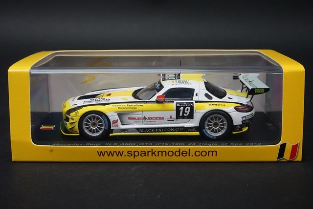 1/43 スパーク SB034 メルセデスベンツ SLS AMG GT3 #19 スパ