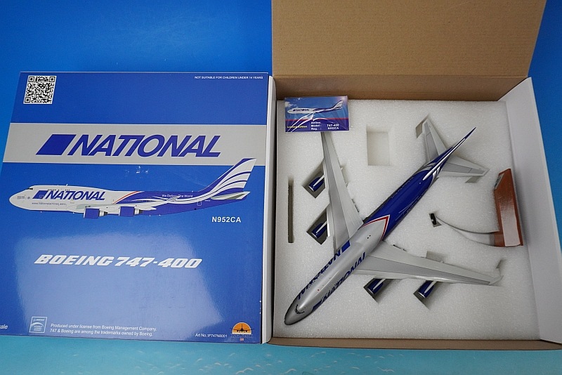 1/200 B747-400 ナショナル N952CA ［IF747N8001］ インフライト/中古