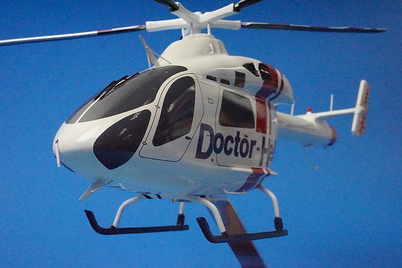 全長約30cm 全幅約9cm MD-902 Doctor-Heli/ドクターヘリ 救命救急