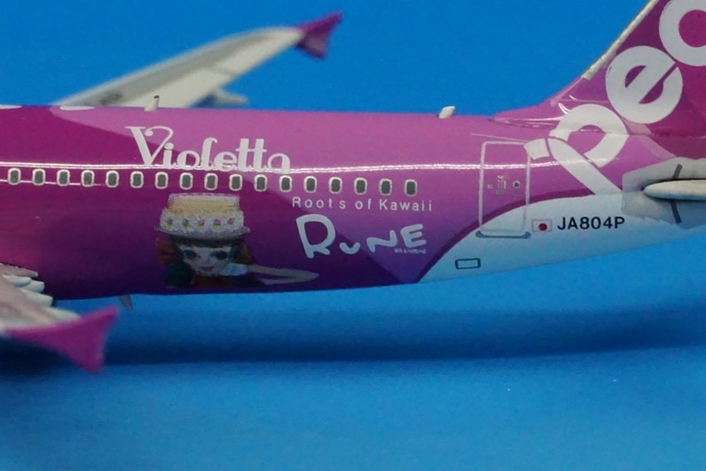1/400 A320-200 ピーチ Violetta×RUNE ルネ JA804P ［04076