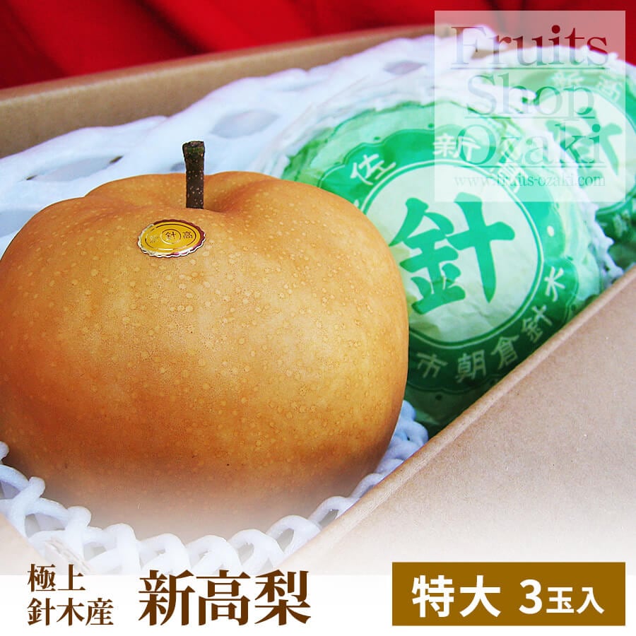 和梨の王様 針木産・黒岩産新高梨4k 3玉入り | 秋 Autumn fruits,新