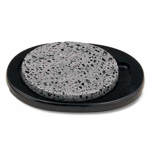 石焼ステーキセット・プレート黒｜富士山溶岩石