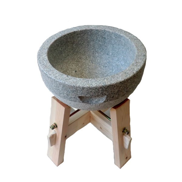 もちつき石臼木台付きセット 3升用