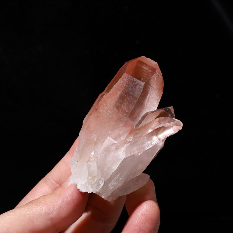 ピンクレムリアンシード水晶クラスター／ Diamantina産 no4