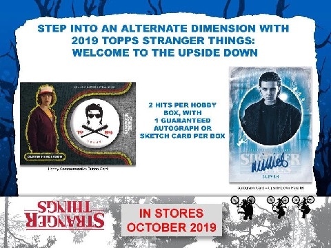 2019 TOPPS STRANGER THINGS: WELCOME TO THE UPSIDE DOWN HOBBY BOX