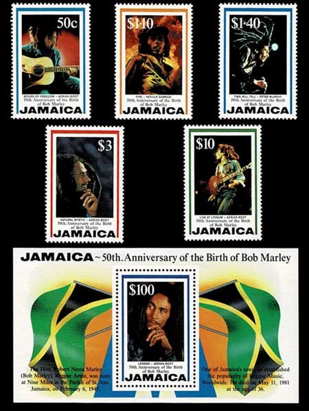 ボブマーリー 記念切手