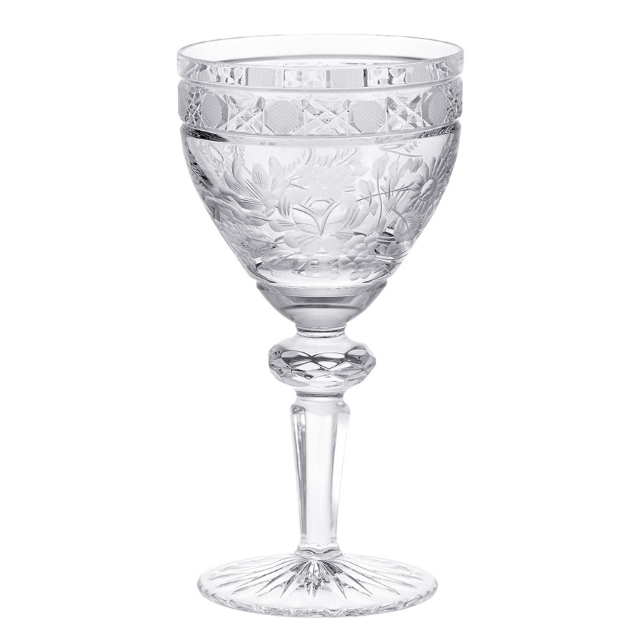 マイセンクリスタル マイセンフラワー ワイングラス MFW/07/2