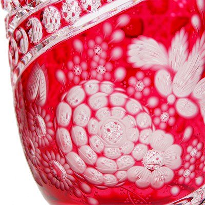 マイセンクリスタル ミスティックフラワー 色被せ花瓶 F2517/EO314/28R