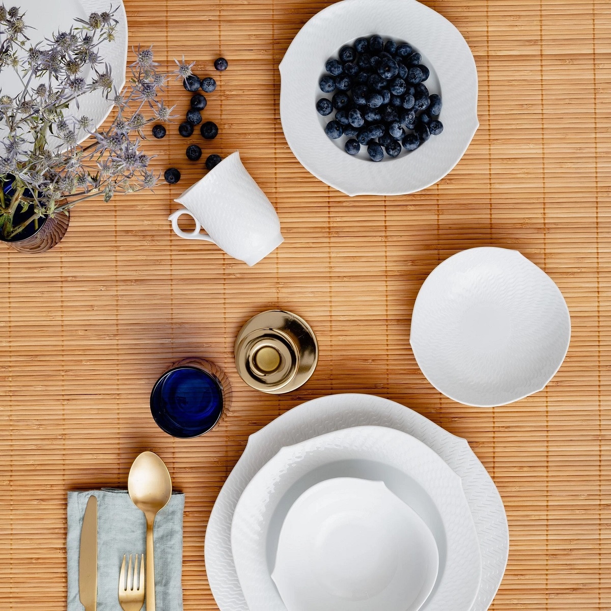 マイセン 波の戯れ ホワイト ペアケーキプレート 000000/29470/2P | 波