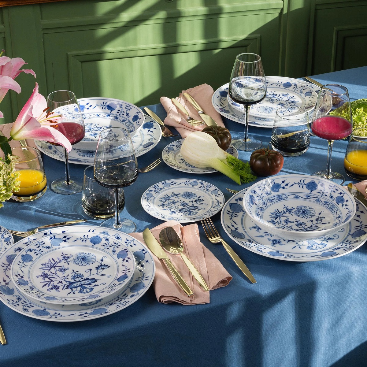 マイセン ブルーオニオン 角鉢 21cm 800101/00251 | ブルーオニオン