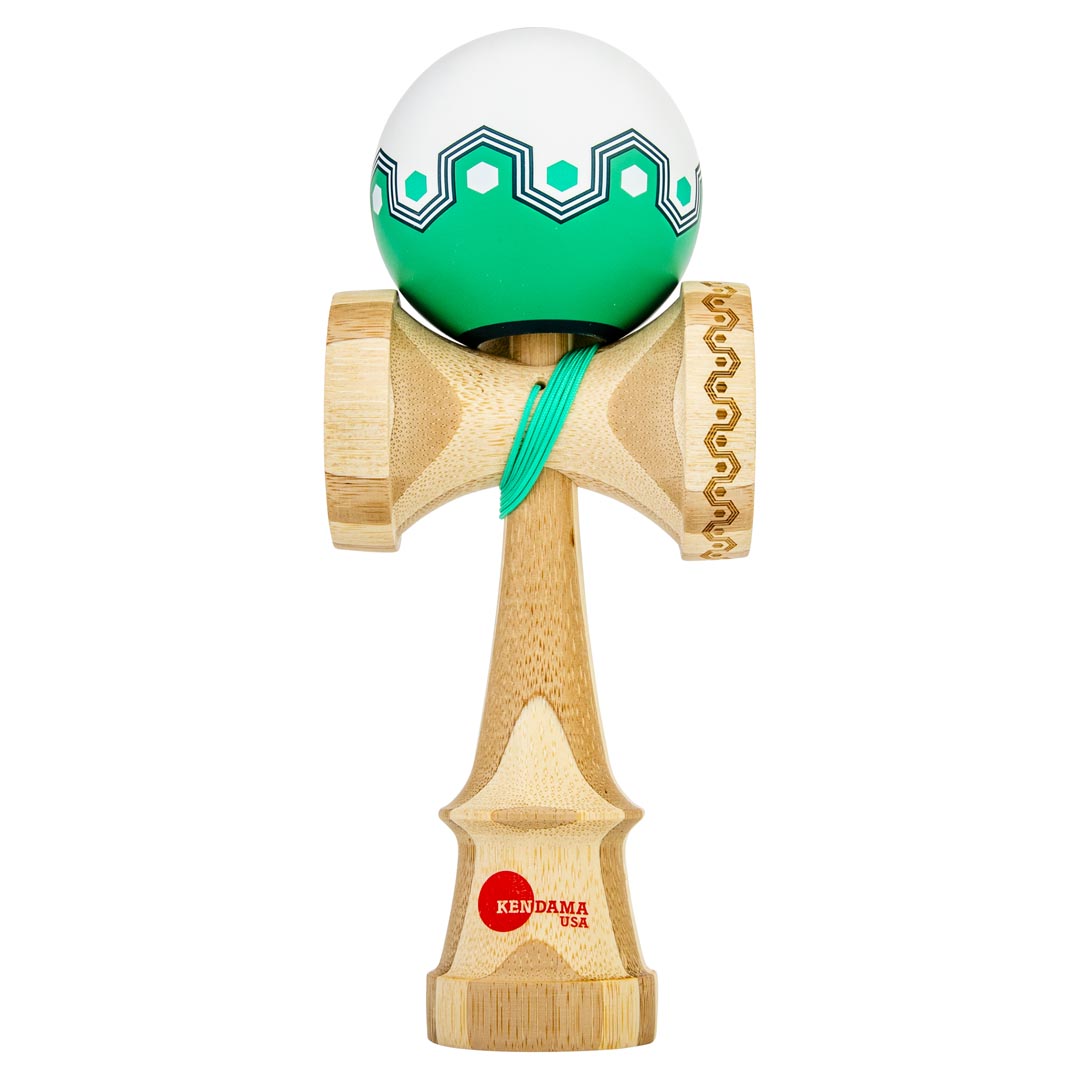けん玉通販 | KendamaUSA - KAIZEN ORIGAMI - White & Green - JET