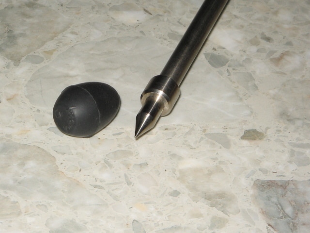 チェロ　エンドピン　8mm（見附精機工業　チタン入り真鍮） 見附精機工業 チェロエンドピン タングステン入り真鍮/8mm 見附精機