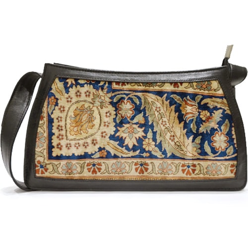 ヘレケ絨毯牛革ショルダーバッグ トルコ製 HS-BAG-L1-01