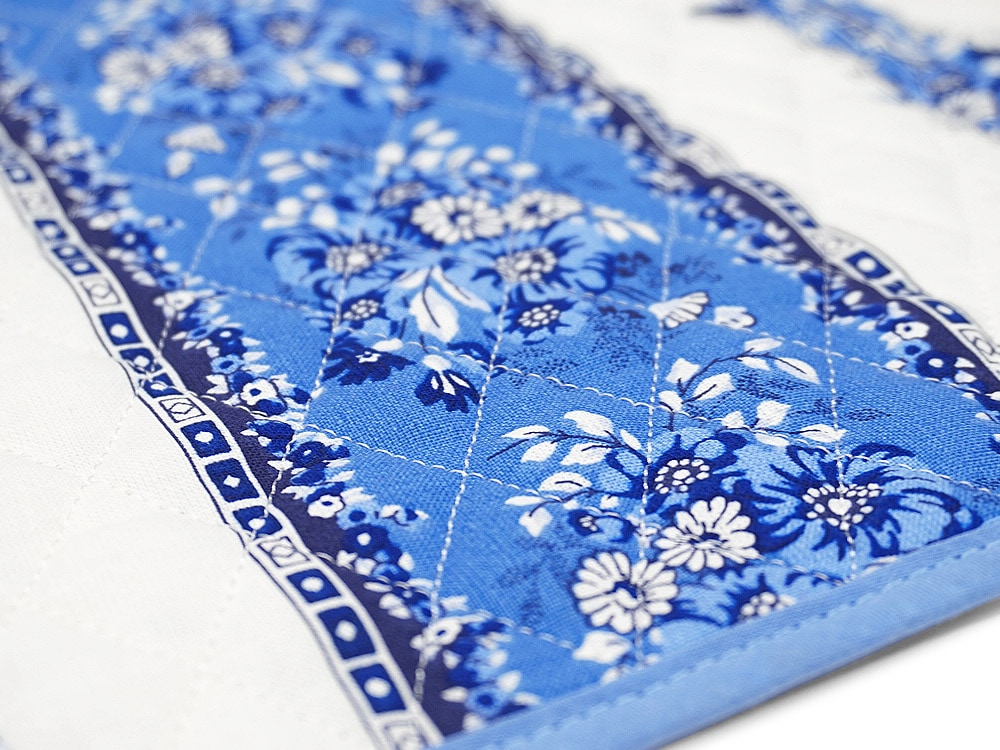 フランス製キルティングランチョンマット（両面使用可）◇FLMK-TRAD