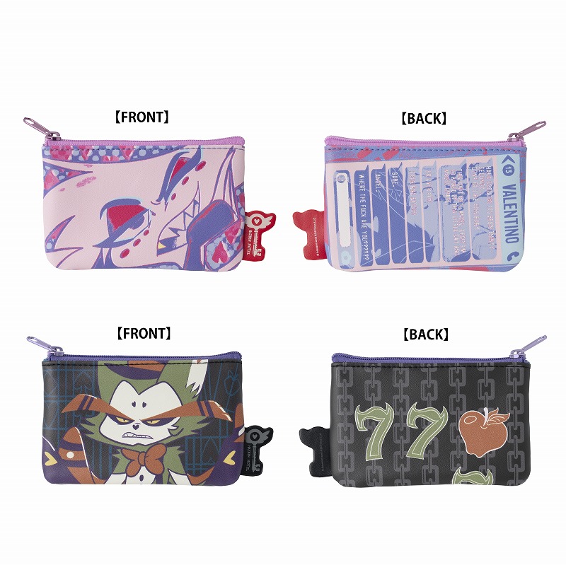 HAZBIN HOTEL 2個セットミニポーチ (エンジェル・ダスト＆ハスク