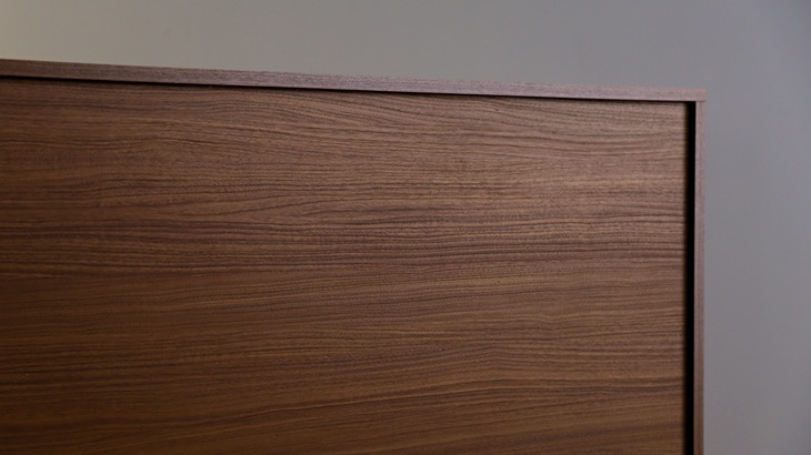 LECCE 105マガジンレコードラック ウォルナット 台輪タイプ