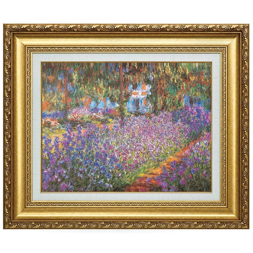 モネ 「ジヴェルニーのモネの庭」 6号 立体複製名画 【5％ポイント還元