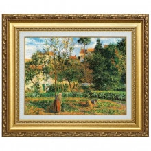 ピサロ 「サントゥアンロモンの眺望」 4号 立体複製名画 【5％ポイント