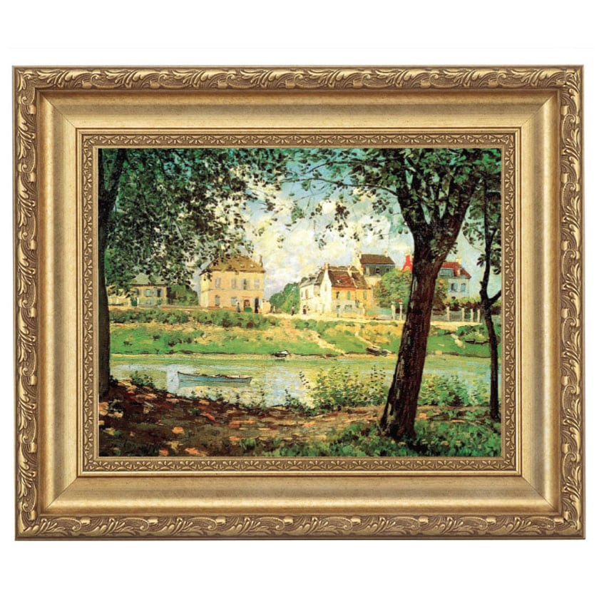 シスレー 「セーヌのほとり」 4号 立体複製名画 【5％ポイント還元中