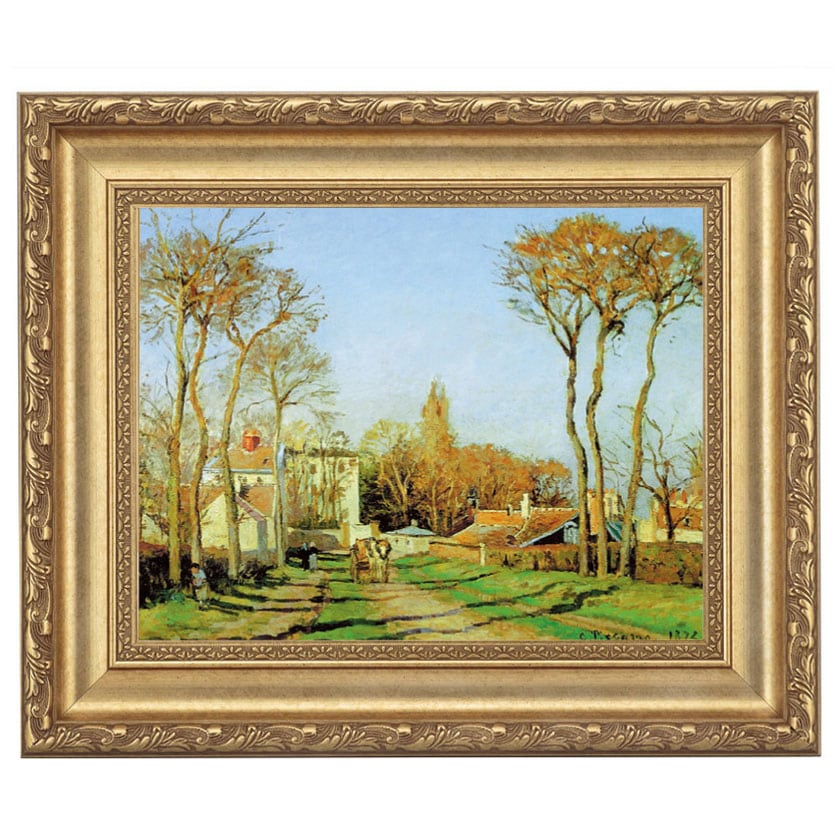 ピサロ 「村の入口」 4号 立体複製名画 【5％ポイント還元中