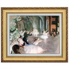 立体複製名画 エドガー・ドガ「ロンシャン競馬場の競走馬」10号