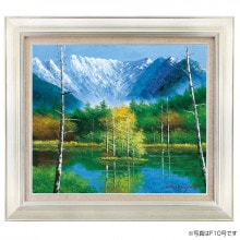 肉筆油彩画 「雪の兼六園」 小林 幸三 F10号 美術品 油絵 インテリア