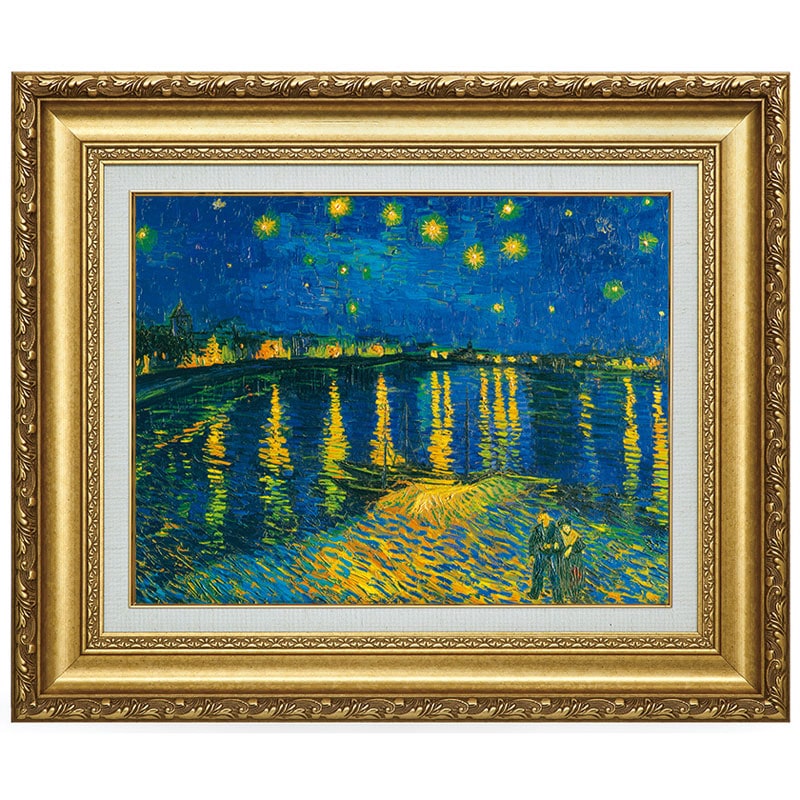 ゴッホ 「ローヌ川の星月夜」 6号 立体複製名画 【5％ポイント還元中