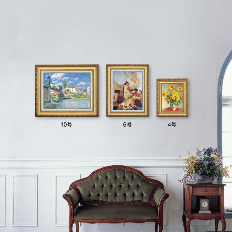 ルノワール 「子犬を抱く少女」 6号 立体複製名画 【5％ポイント還元中