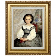 ルノワール 「子犬を抱く少女」 6号 立体複製名画 【5％ポイント還元中