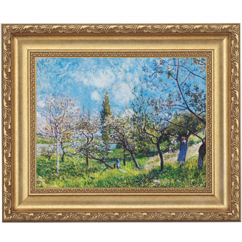 シスレー 「果樹園の春」 4号 立体複製名画 【ポイント5％還元中